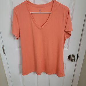 Women's 2XL Athletic V-Neck T-Shirt